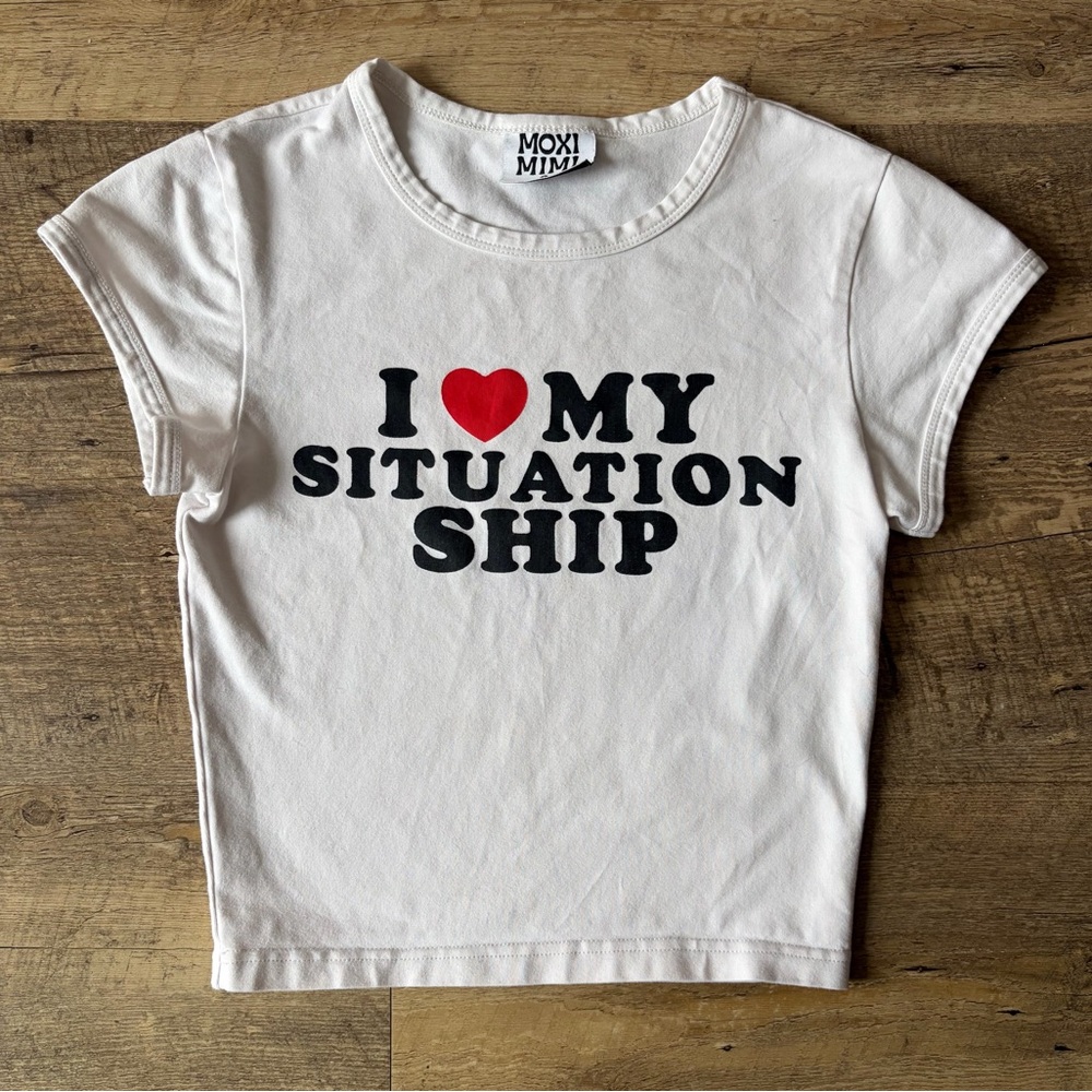 Moxi Mimi I Heart My Situationship Baby Tee